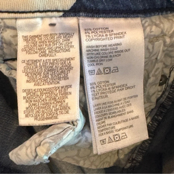 Tommy Bahama Jeans Size 0x29 Tema Indigo Bleach Sky Slim Boyfriend Coastal Boho - Picture 13 of 16